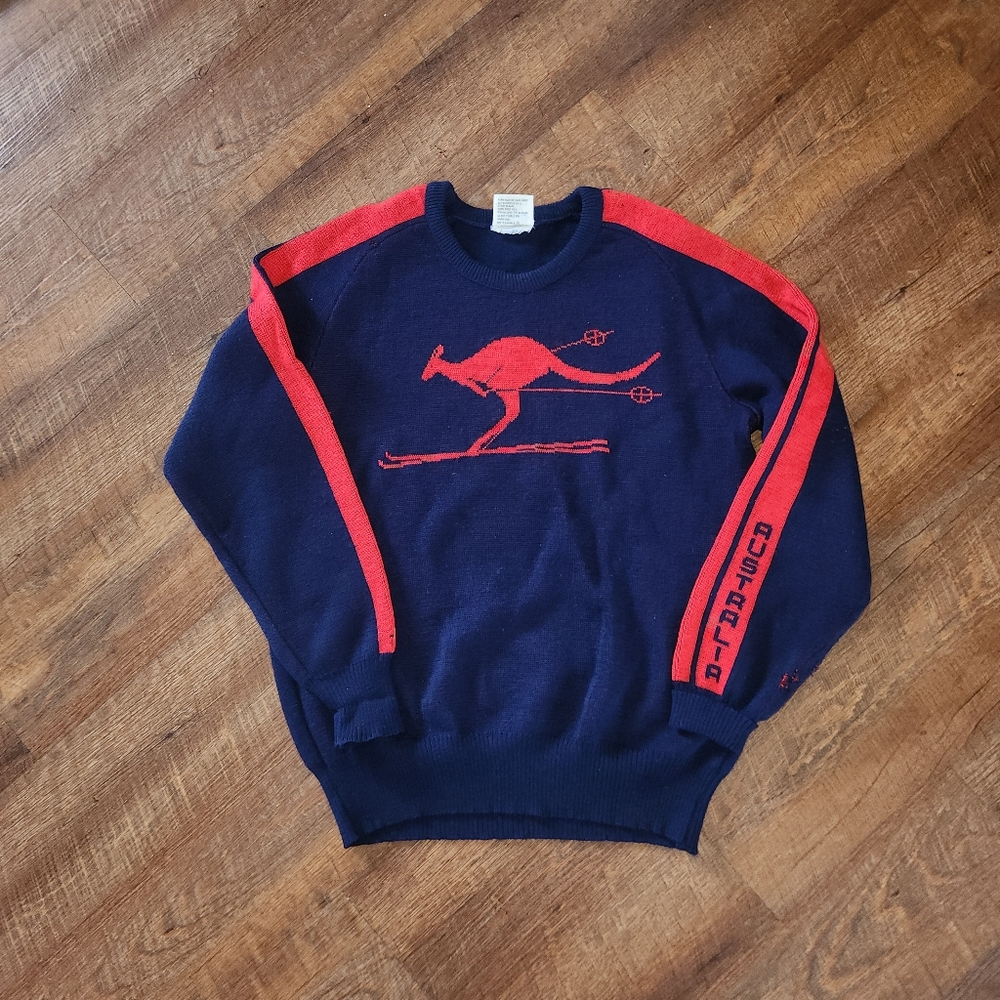 Beastie Boys MCA Adam Yauch VTG Australian Wool Sweater XL Hysport Kangaroo Ski